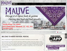 Tablet Screenshot of mauvemontreal.com
